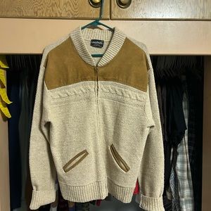 vintage zip up knit